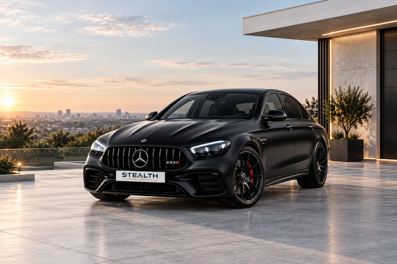 A performance saloon fitted with Stealth Automotive Security protection